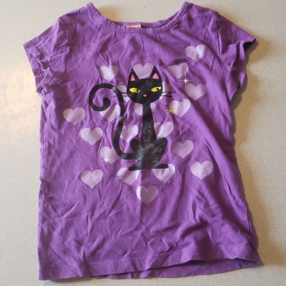 Purple cat shirt